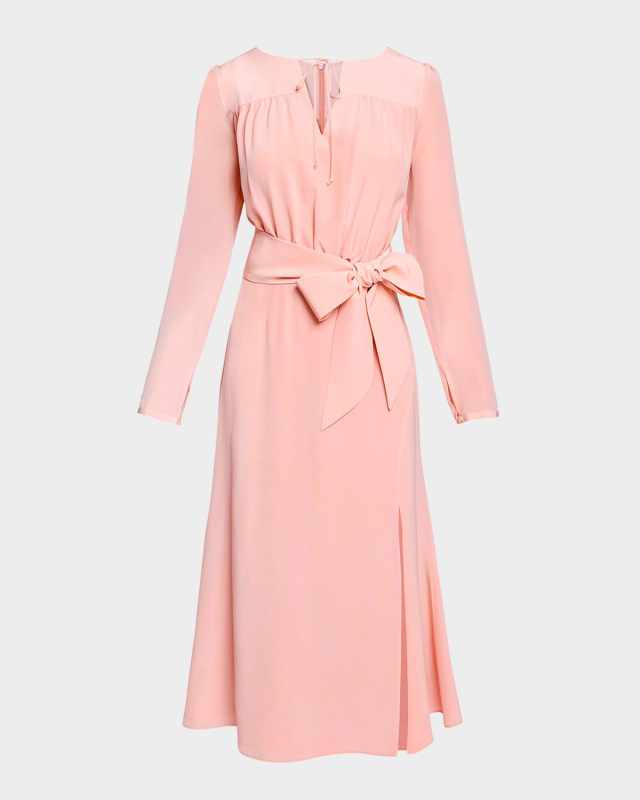 Tessa Silk Fit-and-Flare Dress